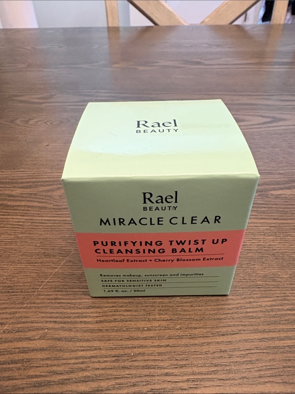 Rael Beauty Miracle Clear Purifying Twist Up Cleansing Balm - Mint & Coral